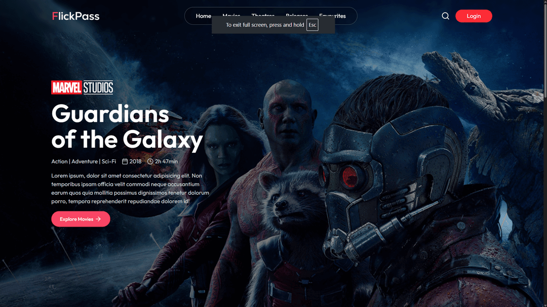 FlickPass – Movie Ticket Booking Web Application